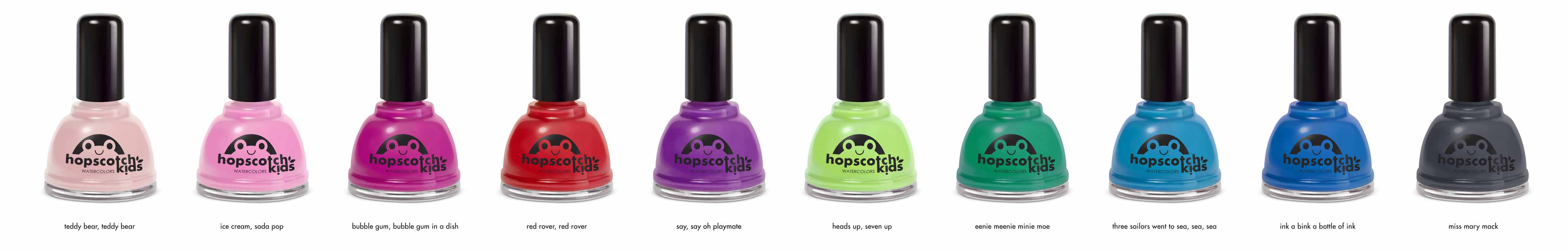 Hopscotch Kids is a water-based nail polish. There are no toxic chemicals,